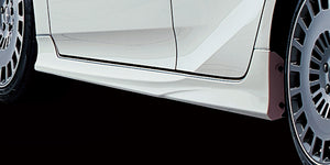 TRD Prius PHV Side Skirt Painted- White Blizzard Pearl